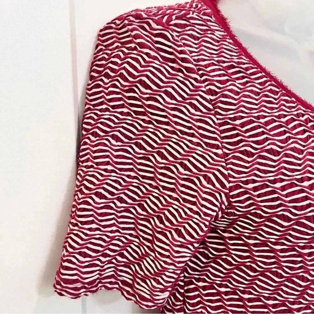 Anthropologie Maeve red and white striped dress perfect for Christmas Party - Picture 5 of 14